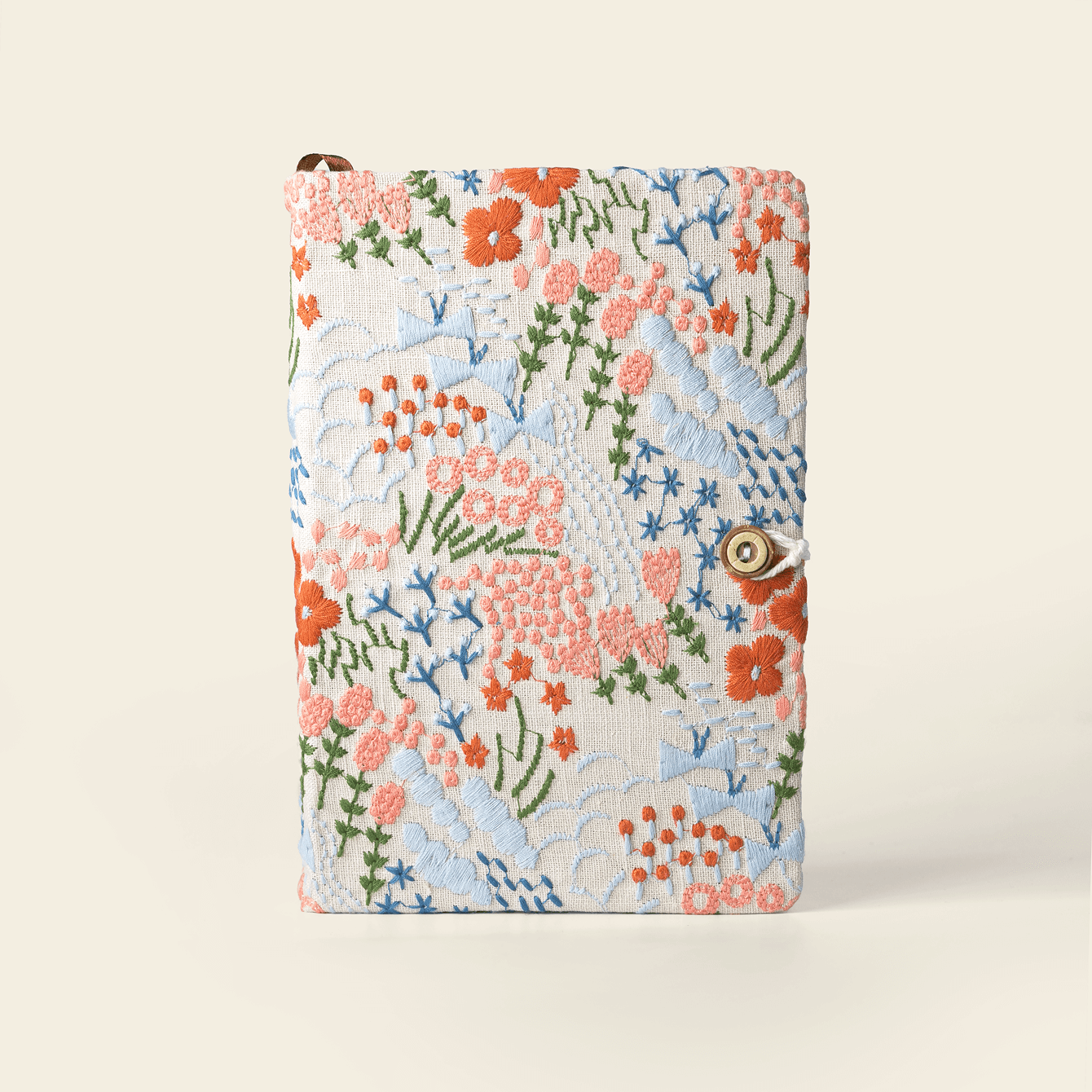 Embroidered Fabric Mindfulness Notebook