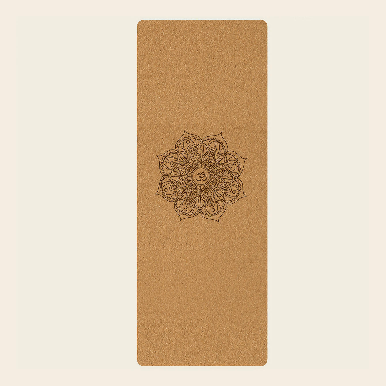 Lightweight & Portable Cork Yoga Mat