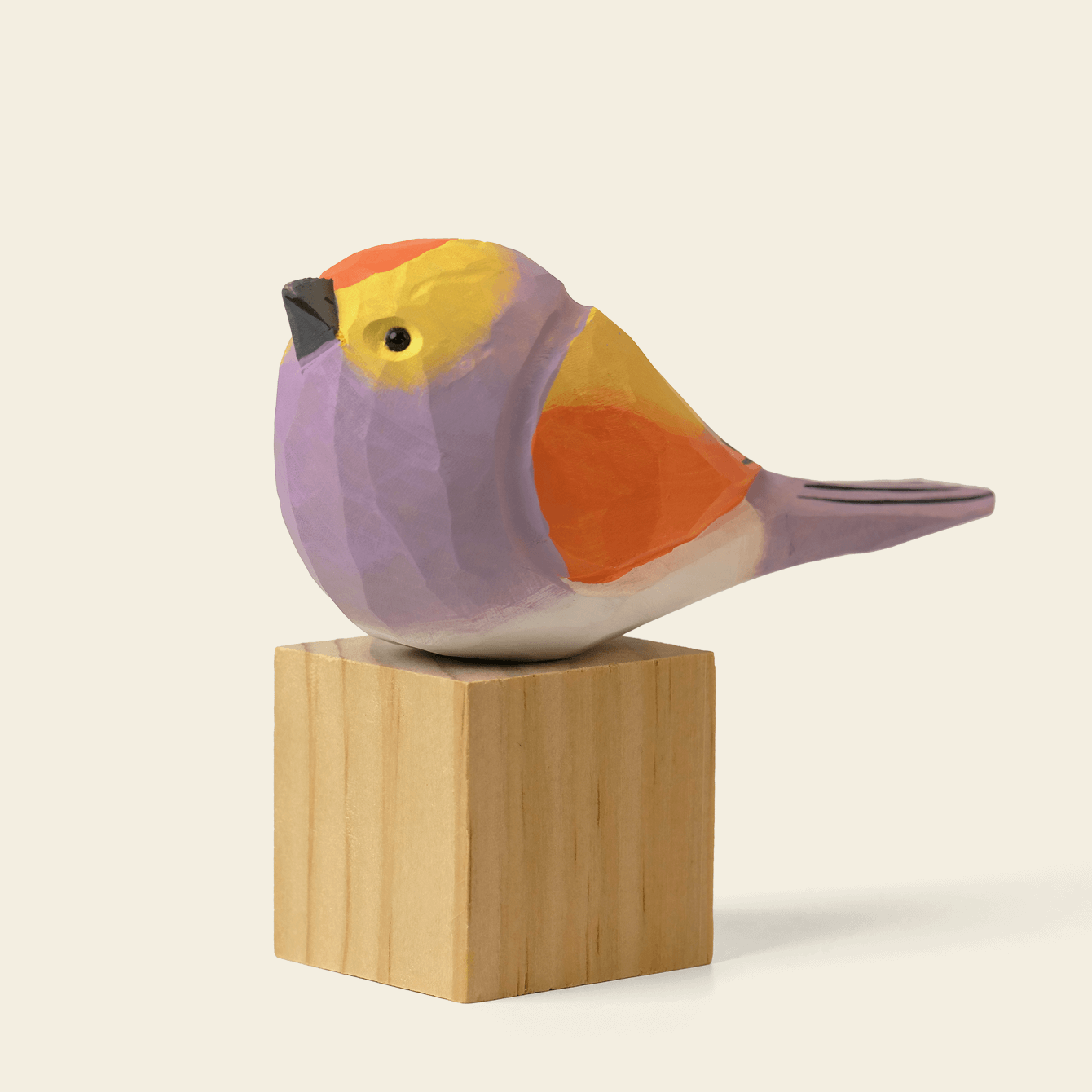 Handcrafted Wooden Bird Decorative Figurine