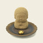 Zenify™ Mini Buddha Ceramic Incense Burner – Cute Monk Statue with Lotus Plate for Meditation & Relaxation Zenify