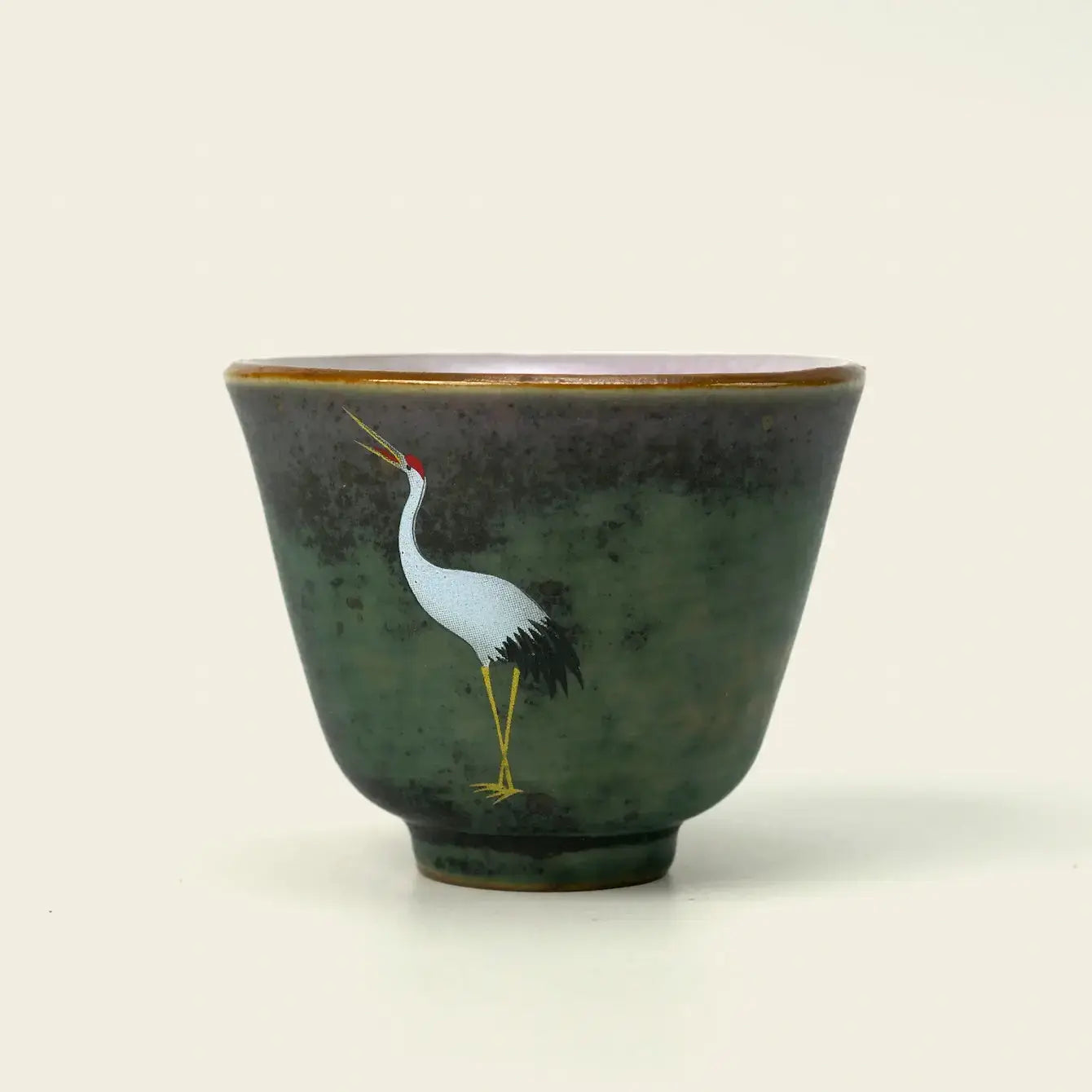 Zenify™ Crane Glaze Cup – Handcrafted Celadon Teacup of Tranquility Zenify
