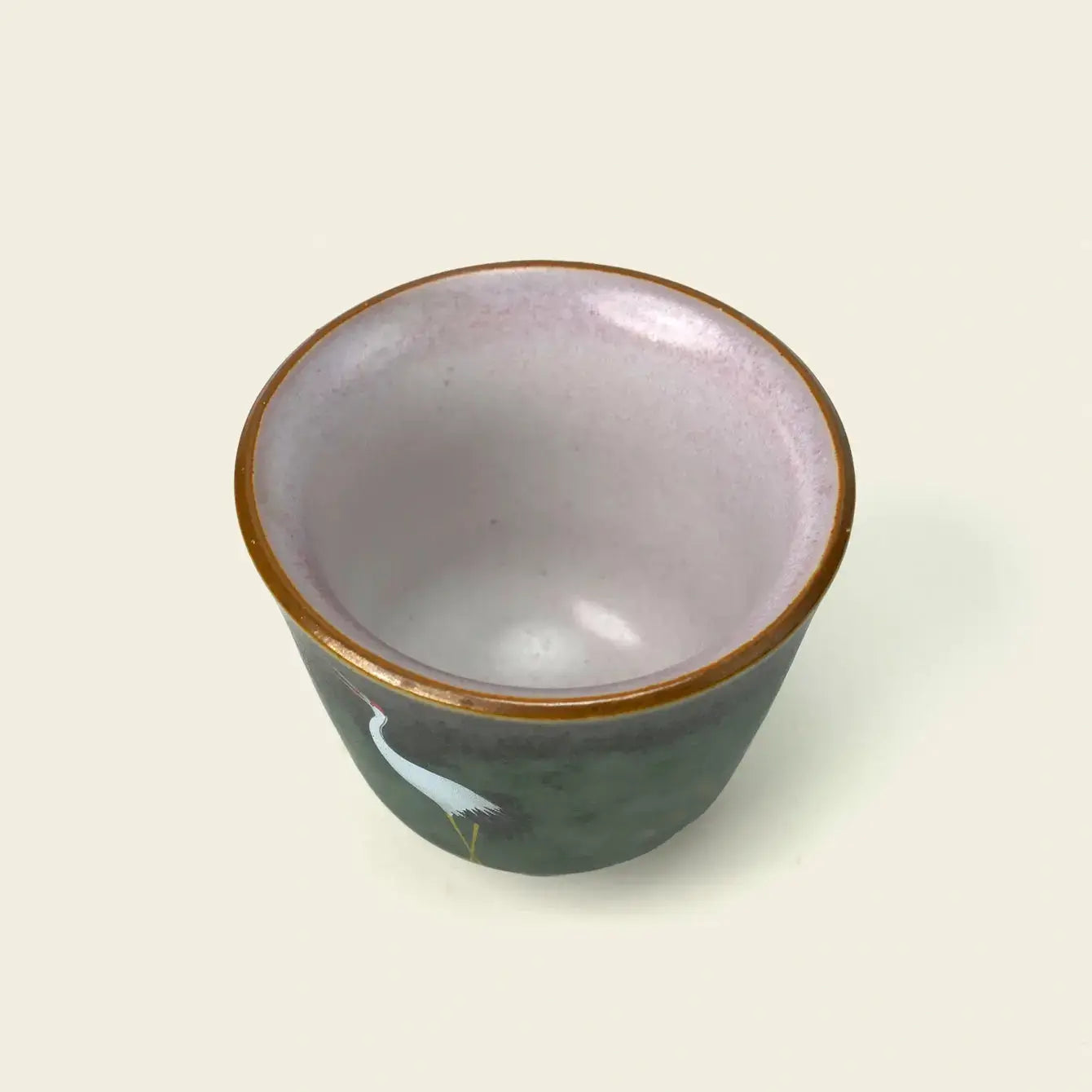 Zenify™ Crane Glaze Cup – Handcrafted Celadon Teacup of Tranquility Zenify