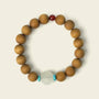 Zenify™ Sandalwood Meditation Bracelet – Beaded with Turquoise, Jade, and Carnelian for Spiritual Harmony Zenify