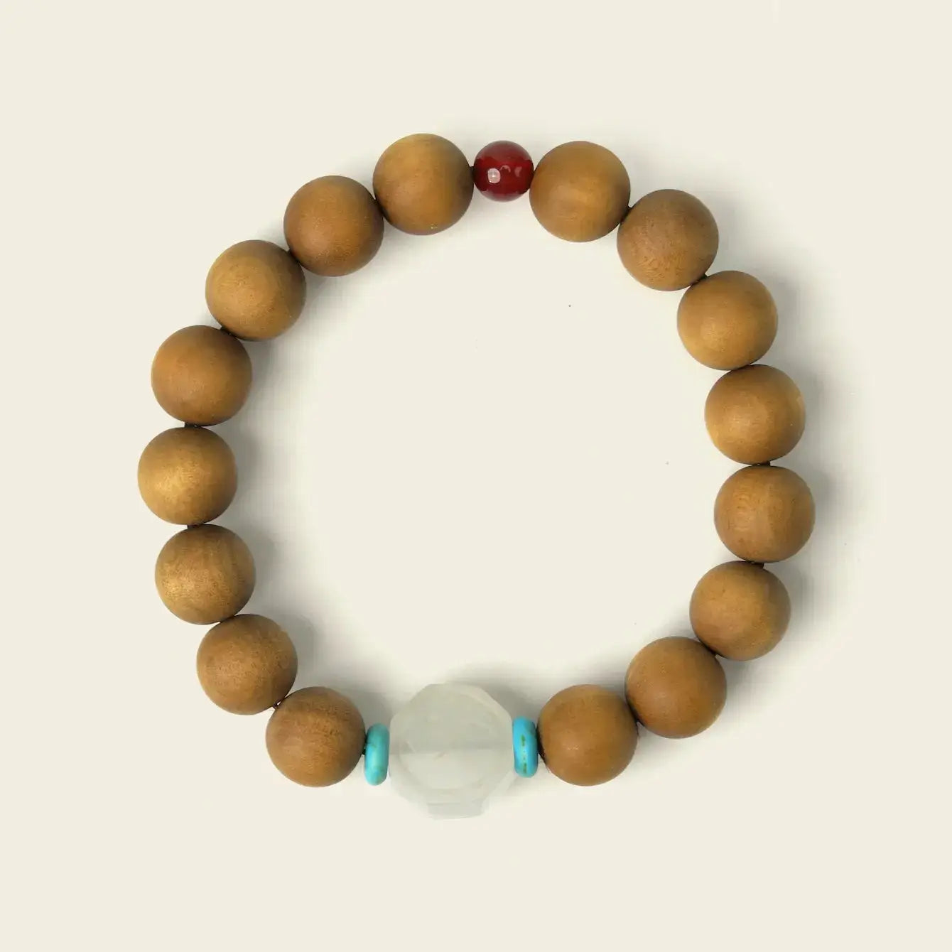 Zenify™ Sandalwood Meditation Bracelet – Beaded with Turquoise, Jade, and Carnelian for Spiritual Harmony Zenify