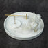 Zenify™ White Stillness Garden – Mini Zen Tray with Incense Holder Zenify