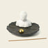 Zenify™ White Buddha Incense Burner – Ceramic Tray with Plaster Figurine Zenify