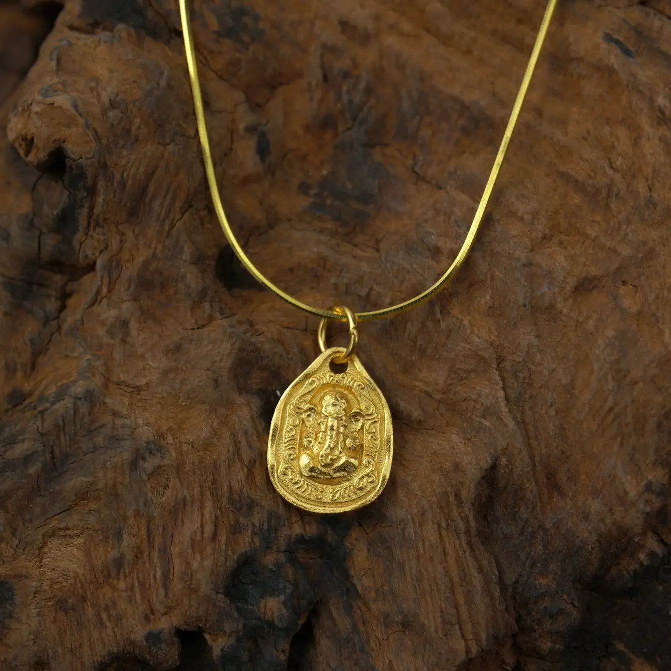 Zenify™ Dual Vision – Gold Plated Eye & Ganesha Necklace