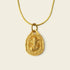 Gold plated Ganesha pendant on a necklace representing blessings in the Zenify™ Dual Vision collection.