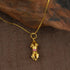 Zenify™ Vajra’s Power – Vajra Pendant Necklace with intricate gold design and vibrant pink gemstones.