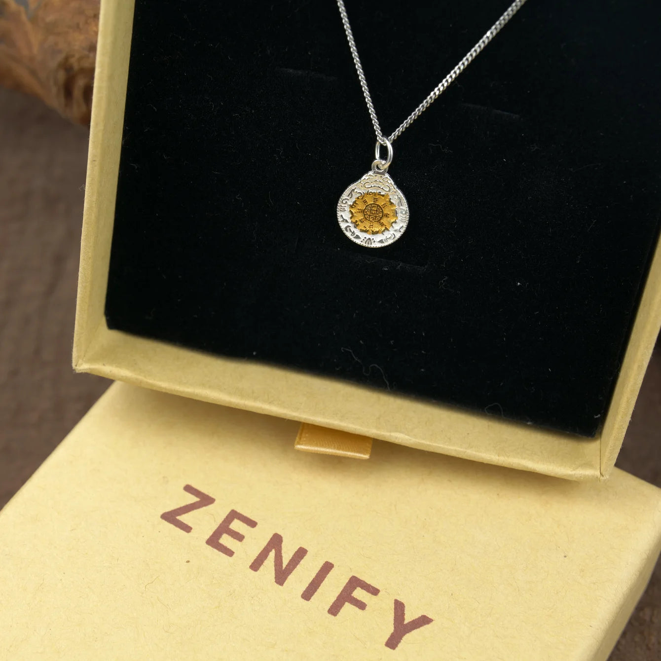 Zenify™ Zodiac Harmony Necklace – Nine Palaces Bagua Pendant