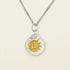 Zenify™ Zodiac Harmony Necklace featuring Nine Palaces Bagua Pendant with gold and silver design.