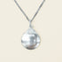 Zenify™ Zodiac Harmony Necklace featuring Nine Palaces Bagua pendant, silver design showcasing cosmic balance and protection.