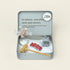 Personalized Four Seasons Zen Crystal Garden in a tin box with Zen elements for relaxation and renewal.