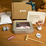 Personalized crystal zen garden kit with calming elements and Zen messages from Zenify.