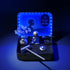ET crystal zen garden with an alien figurine, crystal tree, and cosmic details in a illuminated box.