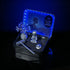 ET crystal zen garden with a fluorite crystal tree, meditating ET figurine, and blue LED lights.