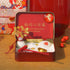 New Year Crystal Zen Garden featuring a citrine crystal tree and symbolic elements in a decorative red box.