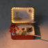 12-Zodiac Crystal Zen Garden featuring a decorative dog figurine, illuminated metal box, and crystal elements.
