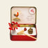 12-Zodiac Crystal Zen Garden featuring a Rooster figurine, decorative elements, and accessories in a whimsical tin.