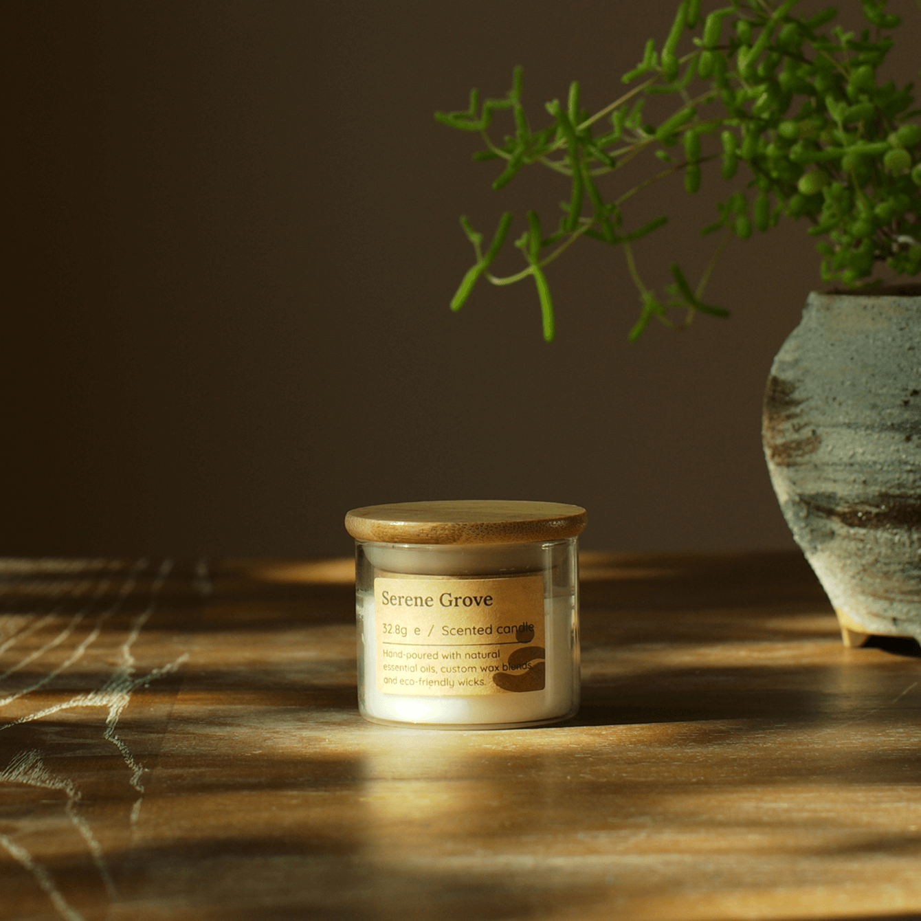 Serene Grove Meditation Candle