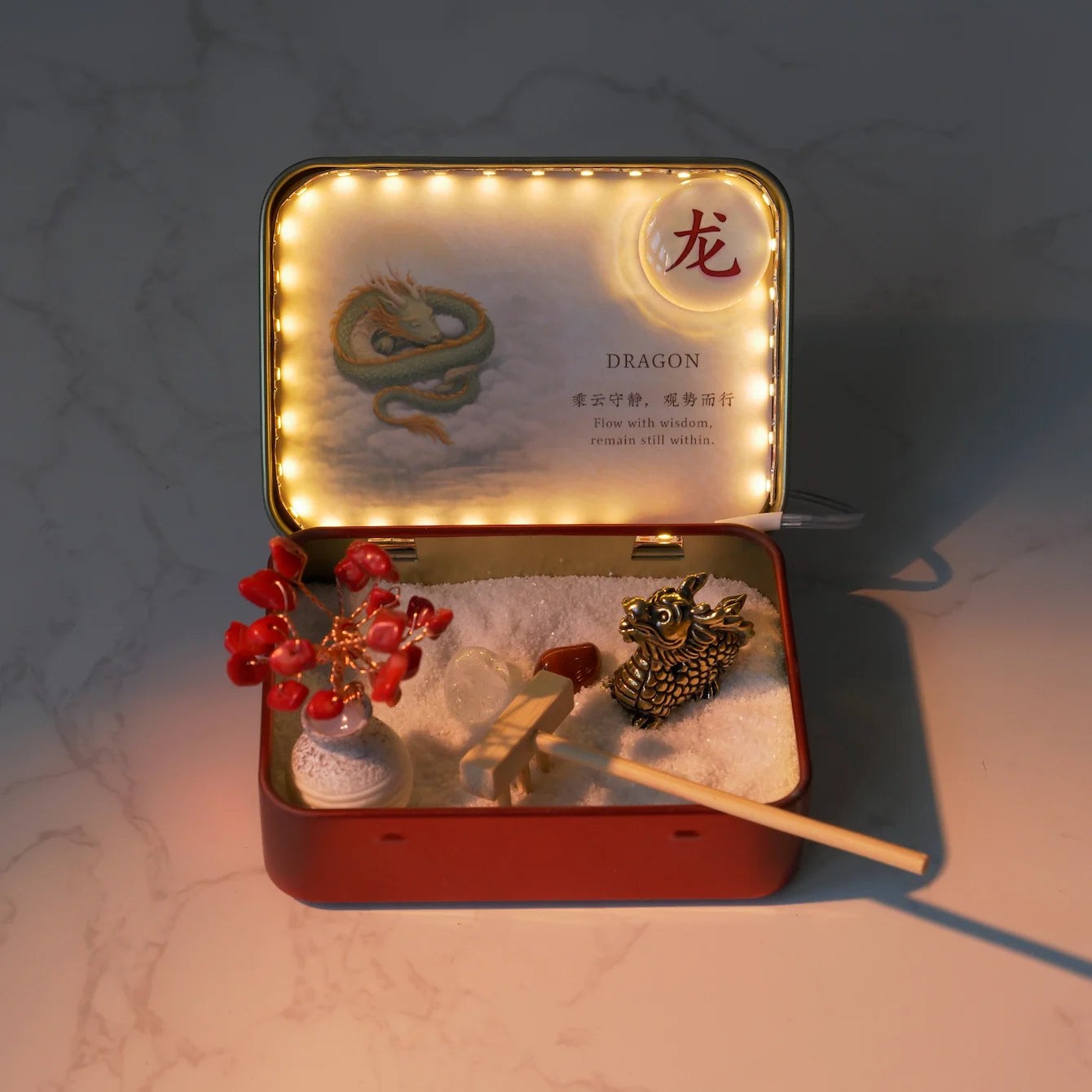 12-Zodiac Crystal Zen Garden