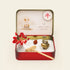 12-Zodiac Crystal Zen Garden featuring ox figurine, flower, stones, and mallet in a decorative box.