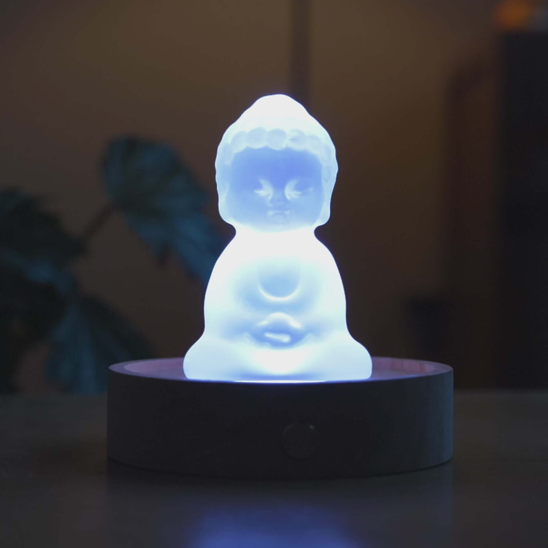 Zenify™ Frosted Crystal Buddha Lamp for Calm & Meditation | A Peaceful Gift