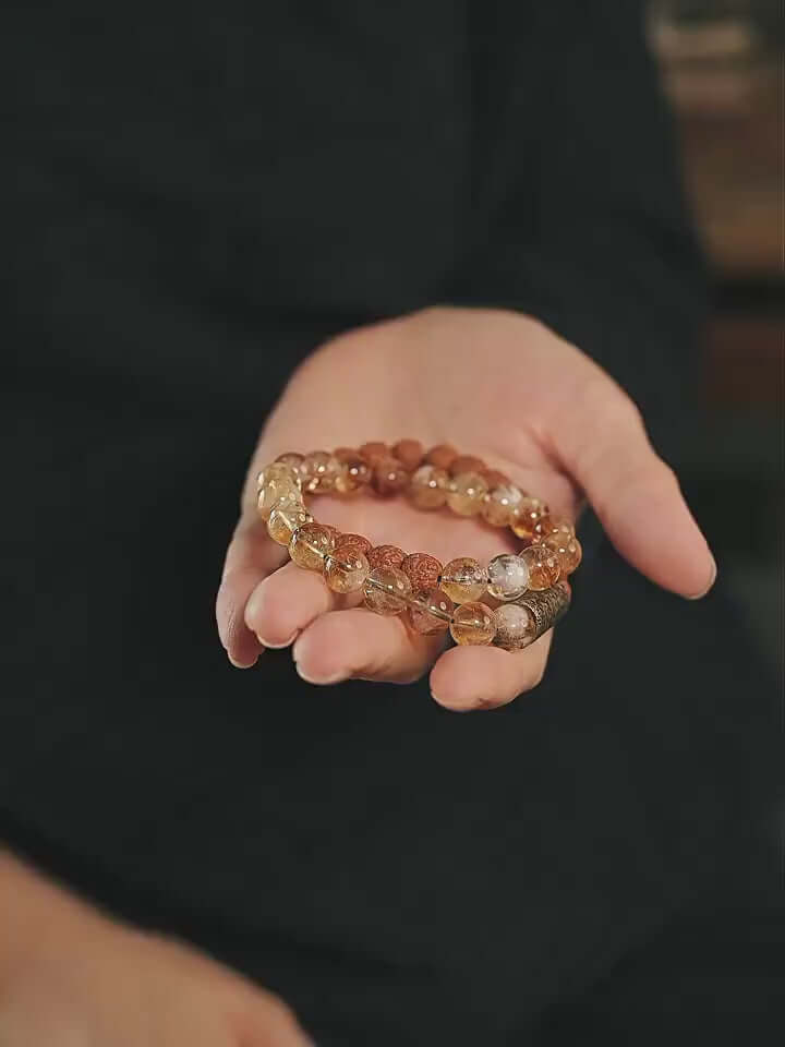 Natural Citrine & Vajra Bodhi Bracelet