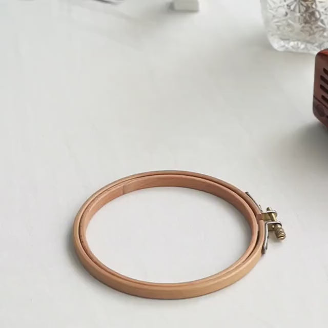 5-Hour Mindfulness Embroidery Kit: Floral DIY with Wood Stand