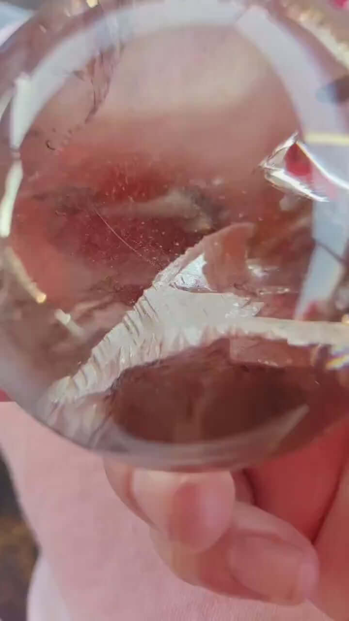 Zenify™ Enhydro Geode Quartz Sphere – 64mm