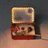 12-Zodiac Crystal Zen Garden with a decorative box, lit interior, crystal figurines, and zen elements.