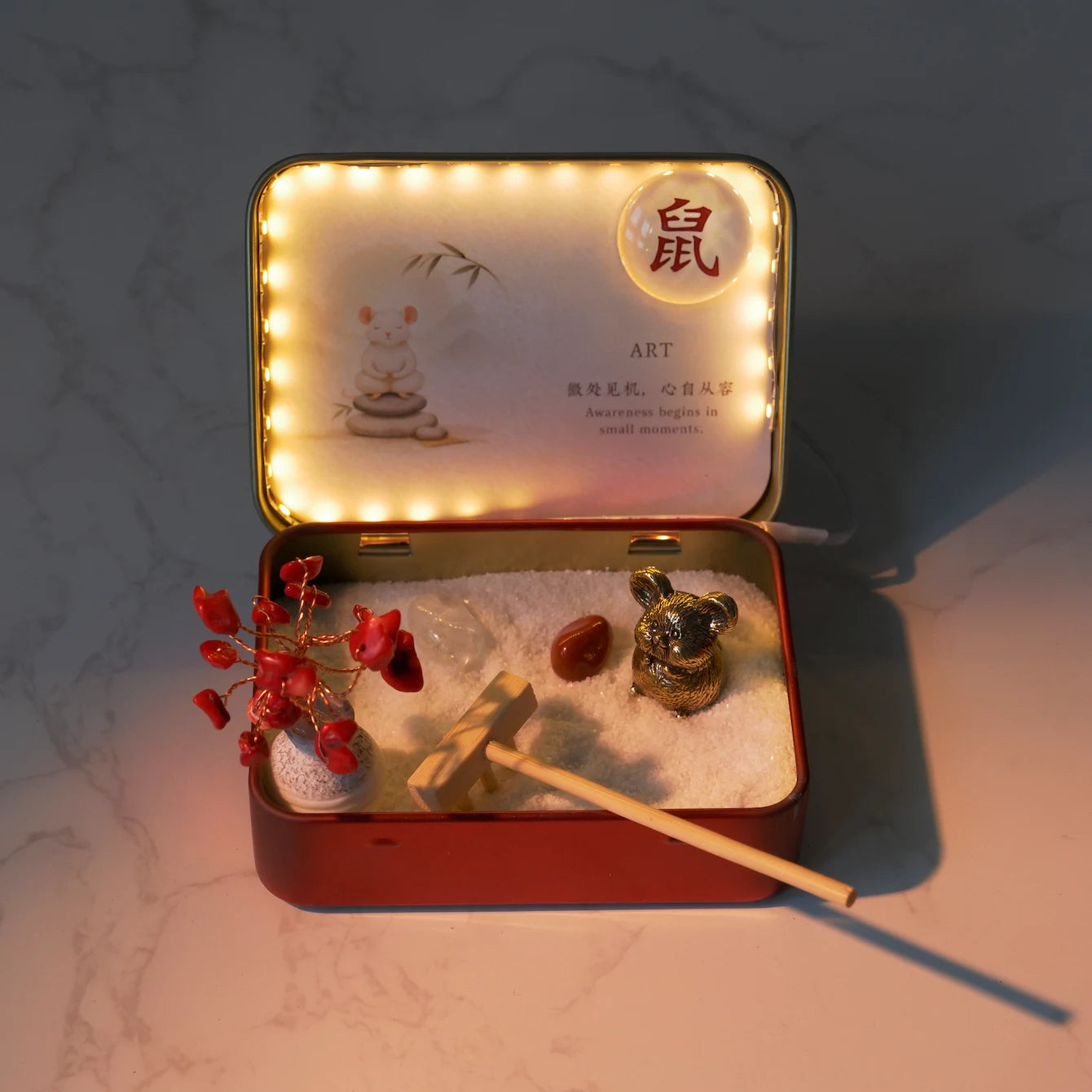 12-Zodiac Crystal Zen Garden