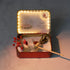 12-Zodiac Crystal Zen Garden featuring a decorative rabbit, crystals, and lighted box for a serene atmosphere.