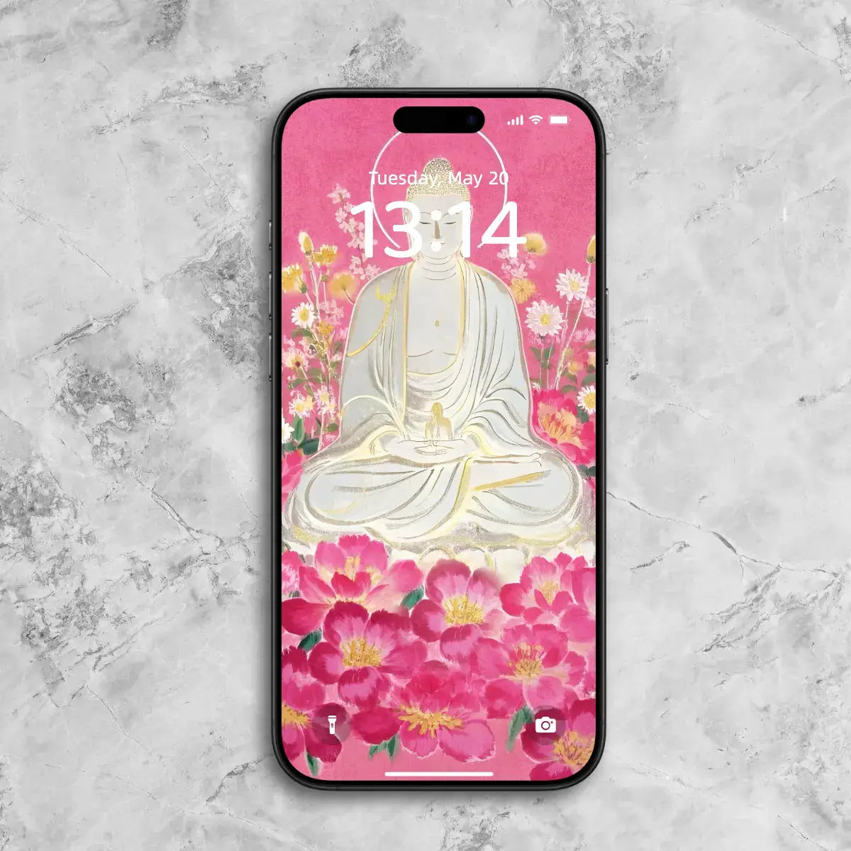 Floral Buddha Phone Wallpaper – 9 Phone Wallpapers (Digital Download)