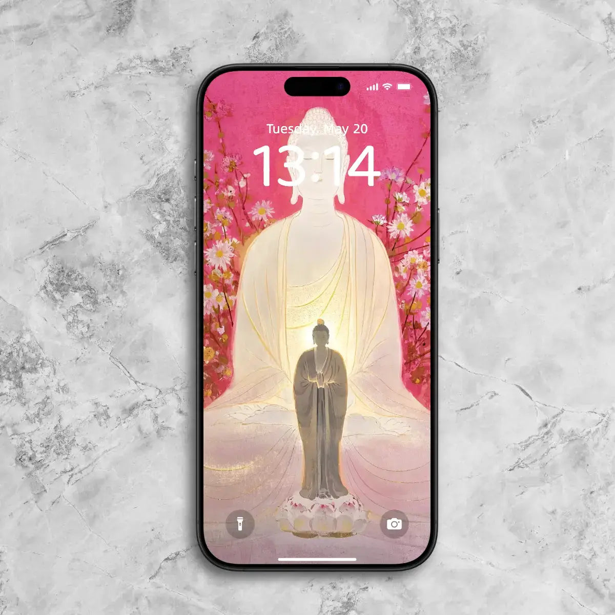 Floral Buddha Phone Wallpaper – 9 Phone Wallpapers (Digital Download)