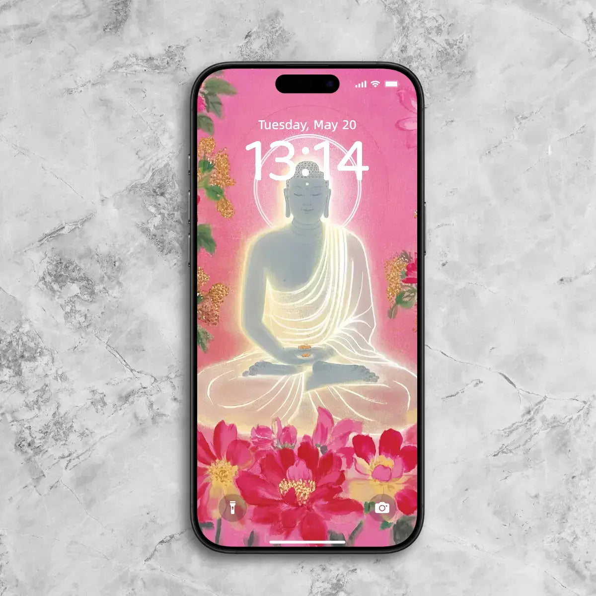 Floral Buddha Phone Wallpaper – 9 Phone Wallpapers (Digital Download)