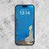 Medicine Buddha phone wallpapers showcasing a serene blue background with a golden Buddha design on a phone screen.