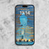 Medicine Buddha phone wallpapers featuring a serene blue Buddha with calming colors and artistic Zen elements.