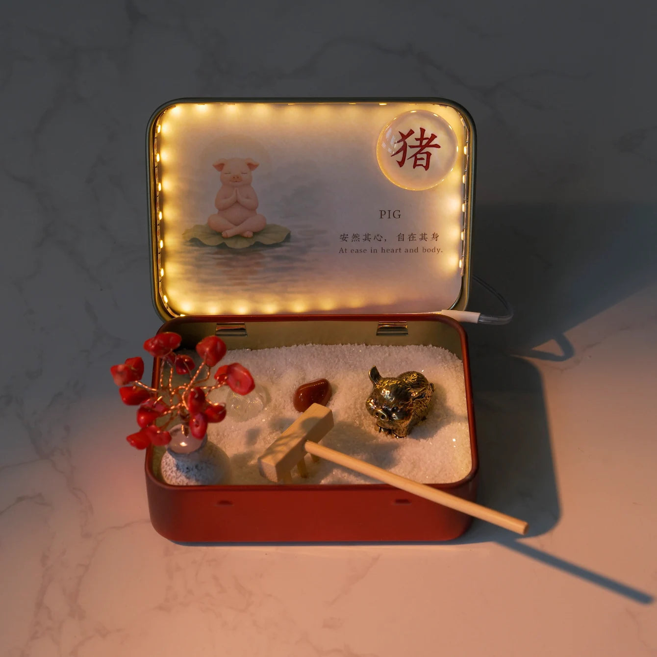 12-Zodiac Crystal Zen Garden